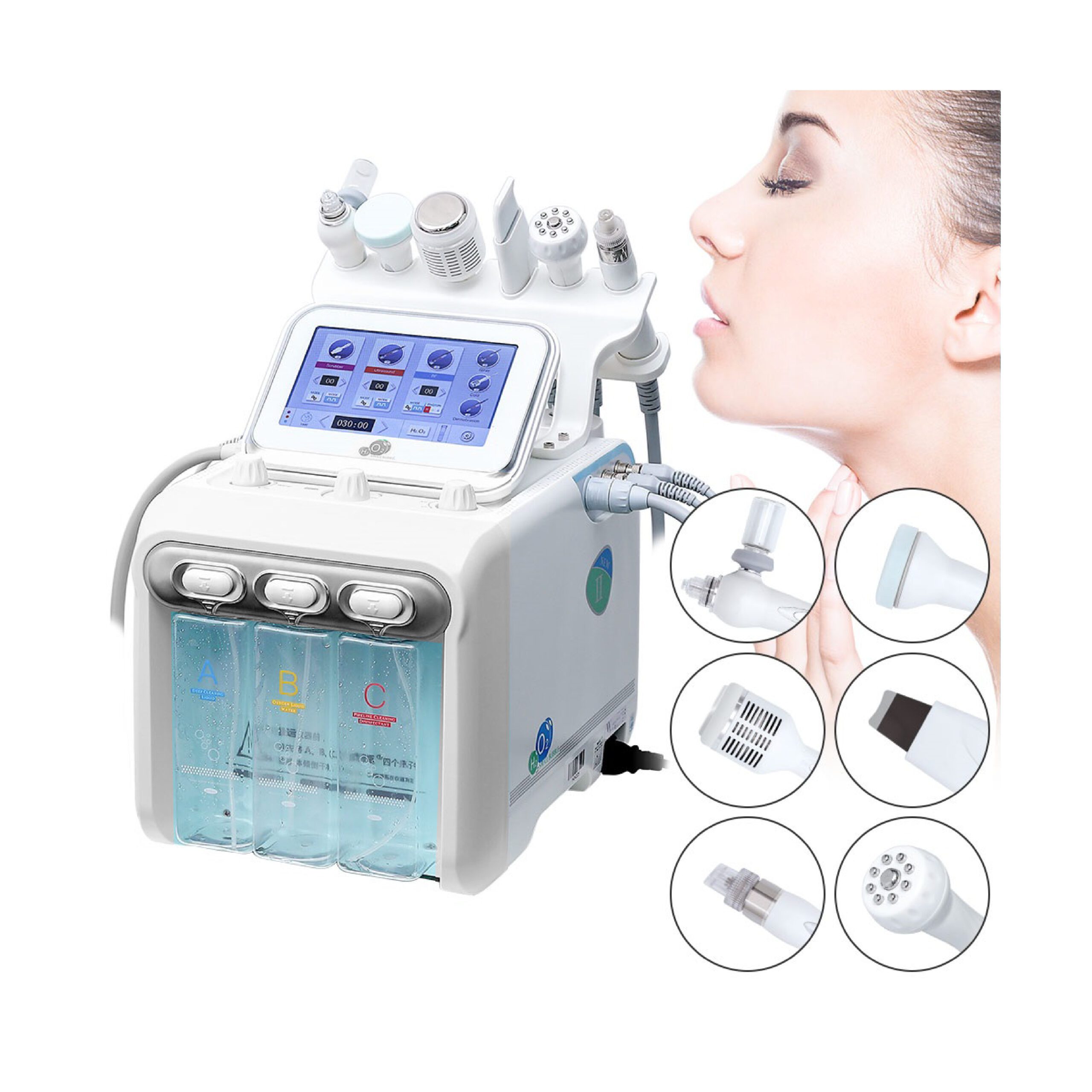 Hydra dermoabrasion Multifuncional 6 En 1 + Kit de Soluciones - Imagen 3