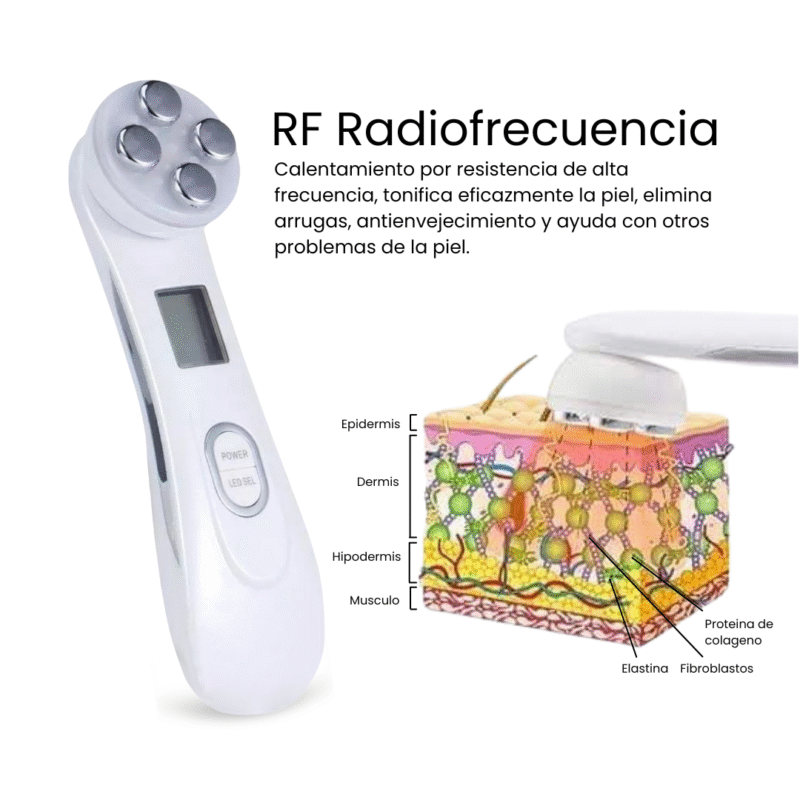 Radiofrecuencia facial antiarrugas con gel de 500g (Combo 5) - Imagen 5