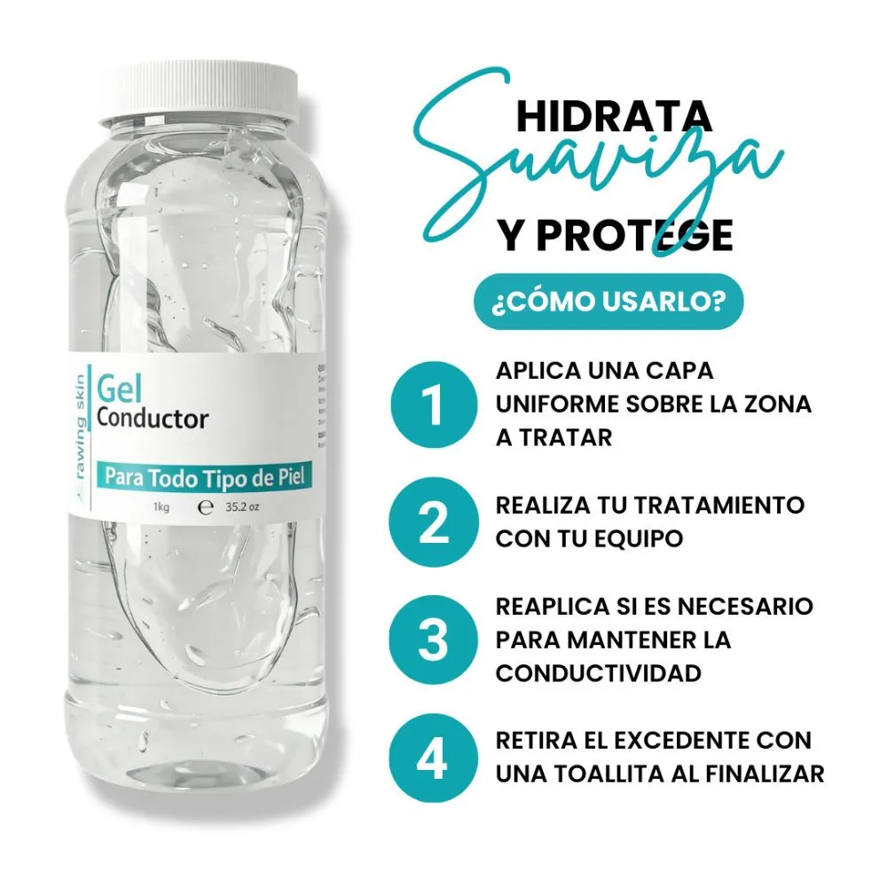 Gel Conductor Corporal y Facial Spa Con Colageno Y Elastina 1kg - Imagen 6