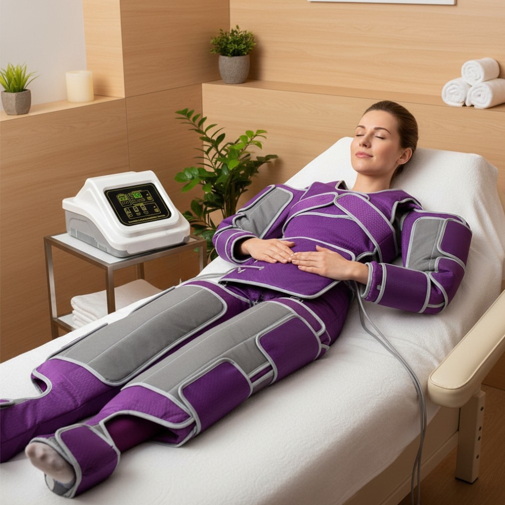 Presoterapia profesional cuerpo completo 24 camaras simultaneas con calentador infrarrojo - Imagen 7