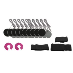 Kit de Cables, Pads y Elásticos Remplazo para Gimnasia Pasiva de 10 Canales
