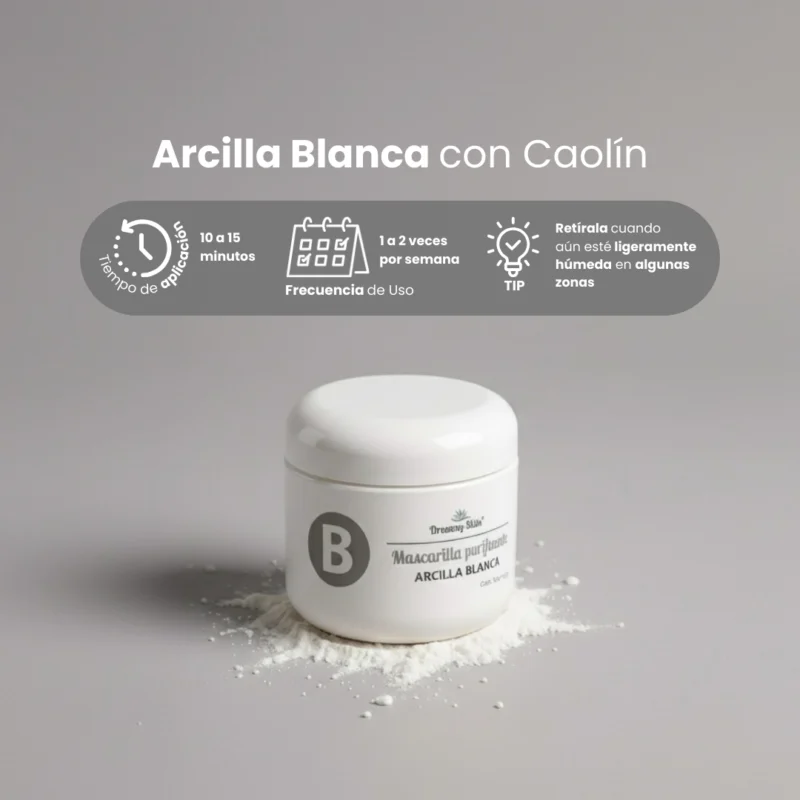 Mascarilla Purificante de Arcilla Blanca - Imagen 6