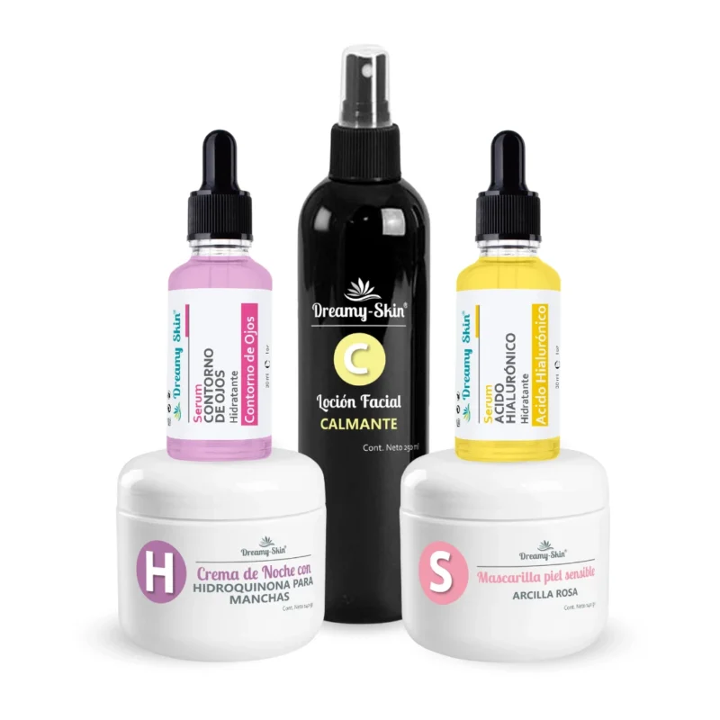 Kit cosmético para aclarar la piel