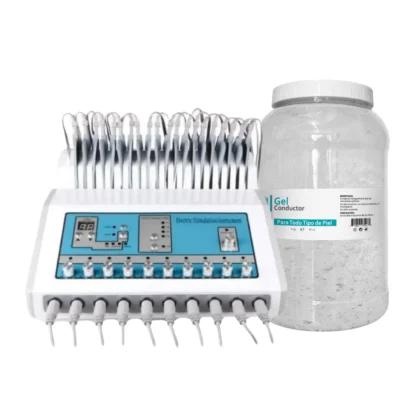 Gimnasia pasiva electorestimulador con gel conductor 4kg (Combo 14)