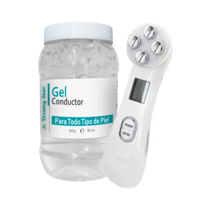 Radiofrecuencia facial antiarrugas con gel de 500g (Combo 5)