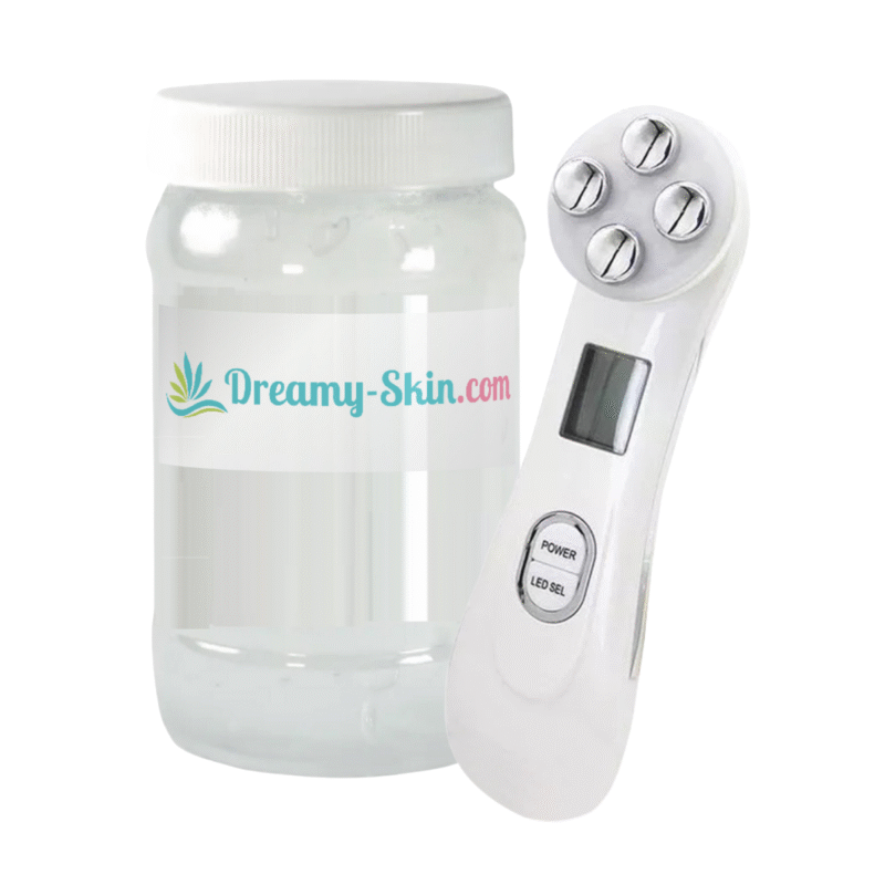 Radiofrecuencia facial antiarrugas con gel de 500g (Combo 5)