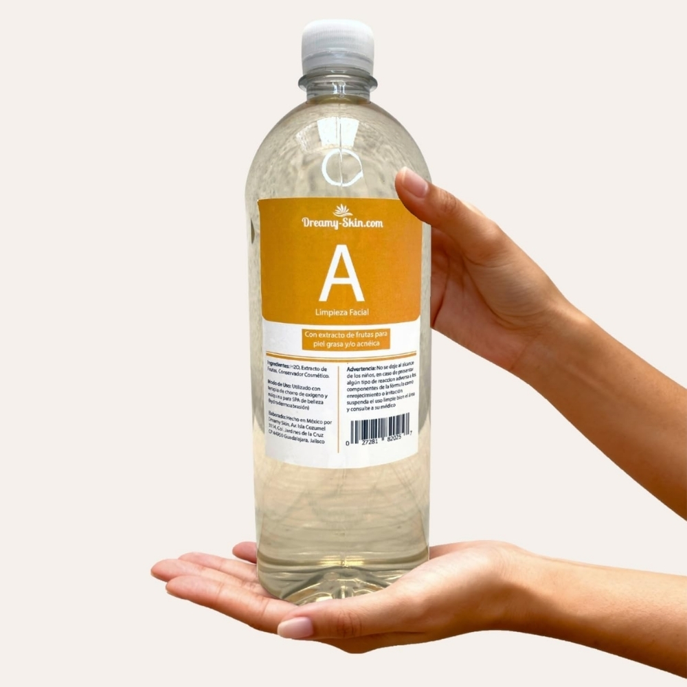 Solución de limpieza A hydra dermoabrasión para piel grasa y/o Acneica 1lt - Imagen 7