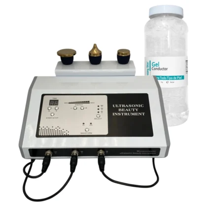 Ultrasonido profesional 3Mhz para facial y corporal con gel de 1 kg (Combo 17)