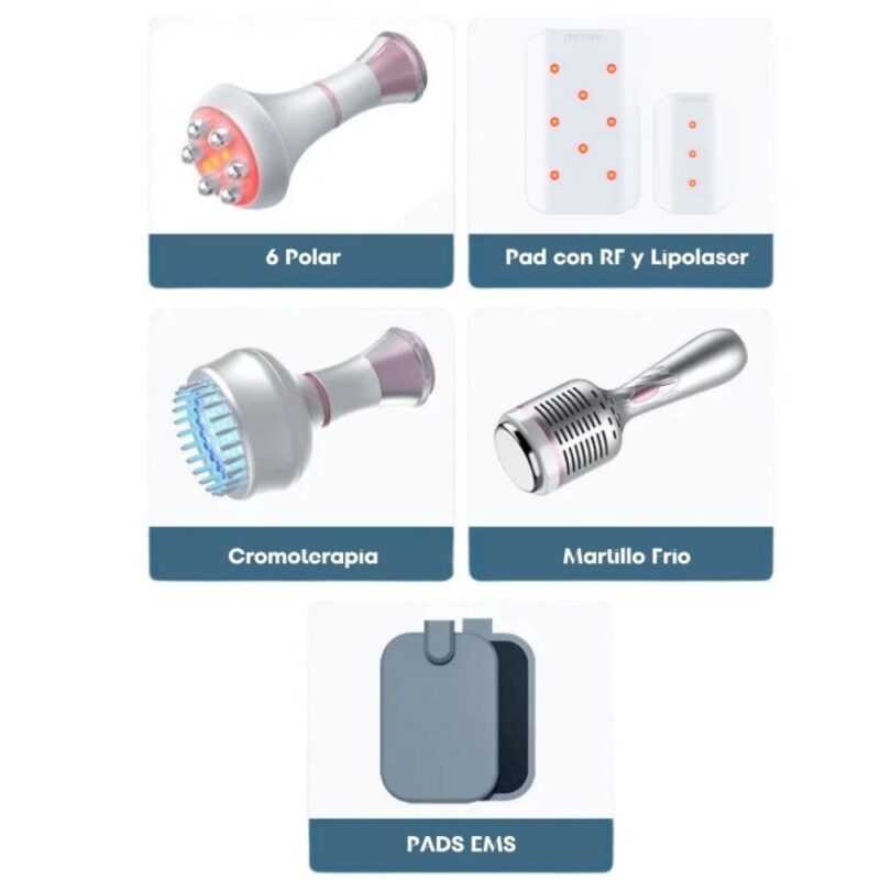 Cavitador 80K Pro 9 en 1 con 8 pads lipolaser (Max) - Imagen 7