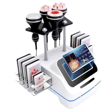 Cavitador Slim S-Shape 5 in 1 con RF y PADS de Lipolaser