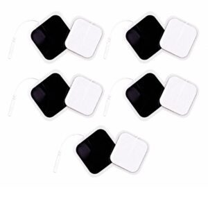Pads electrodos para TENS EMS, 5 x 5 cm, paquete con 10 piezas