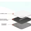Pads electrodos para TENS EMS, 5 x 5 cm, paquete con 10 pares - Imagen 3