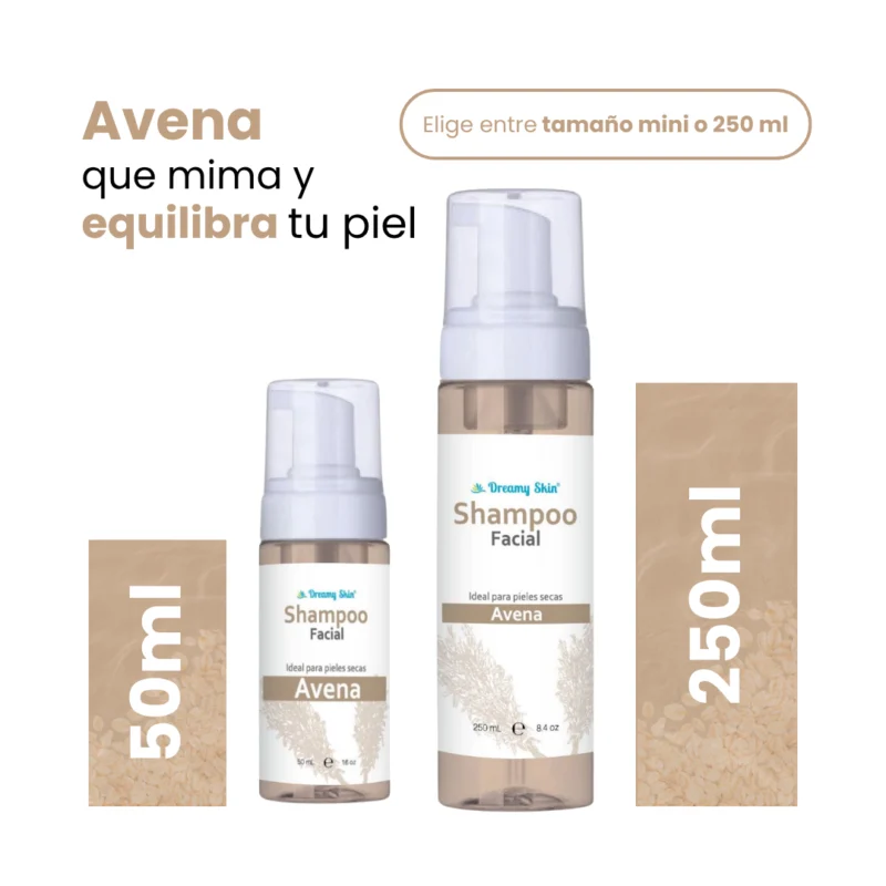 Shampoo Facial Avena Piel Seca 50ml y 250ml - Imagen 5