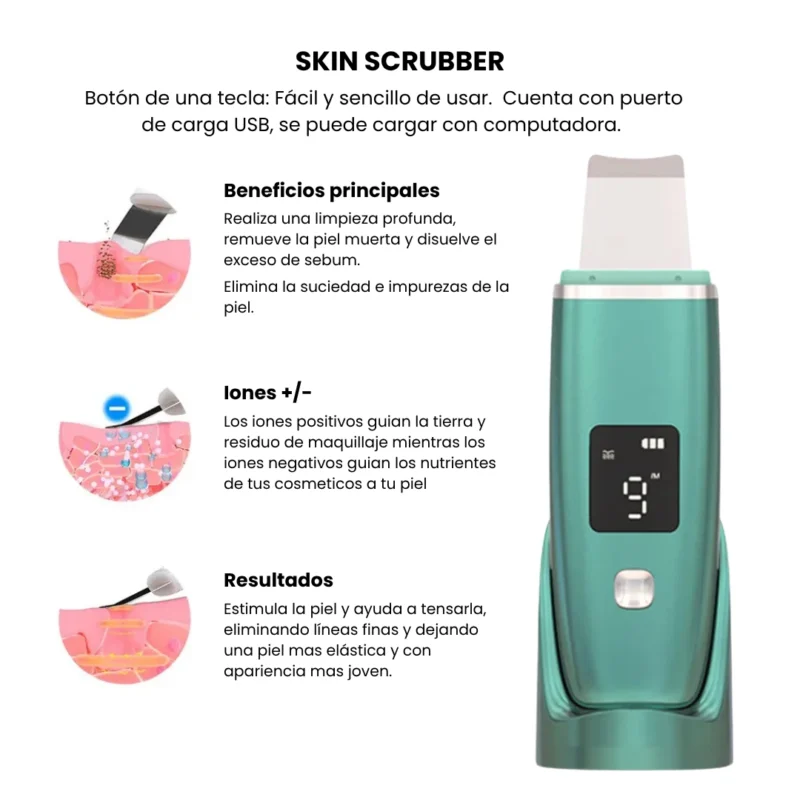 Limpiador Portátil Digital con Accesorios y Fundas de Silicón - Imagen 9