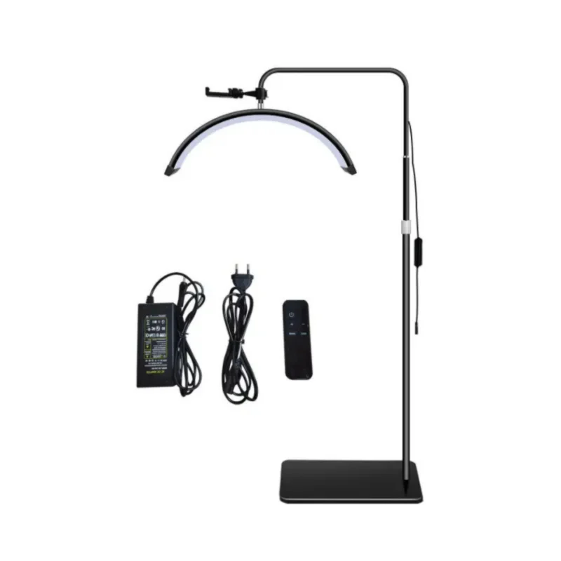 Lámpara con Pedestal Media Luna Minimalista