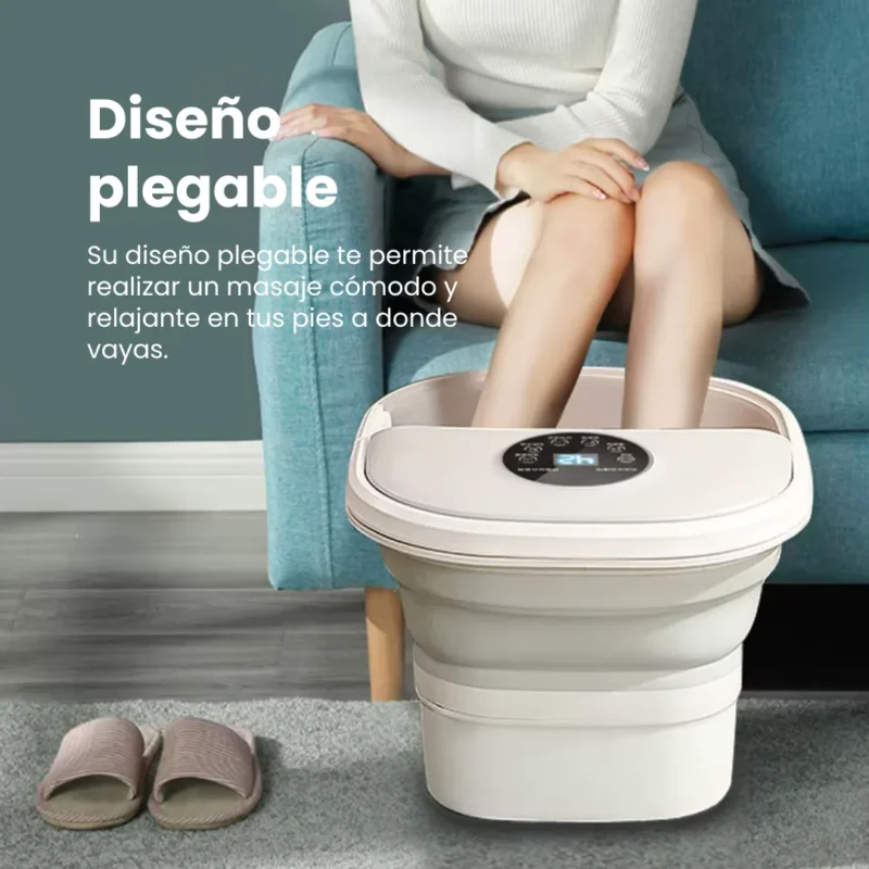 Tina SPA para tus Pies con 8 Rodillos, Agua Caliente Alivia y Relaja los Músculos - Imagen 6