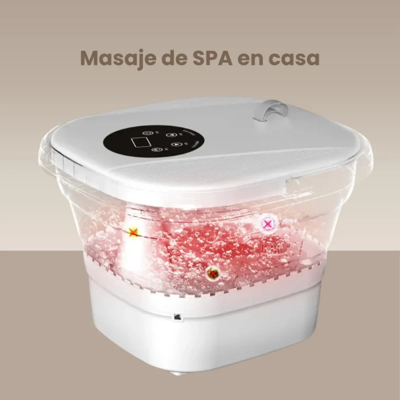 Tina SPA para tus Pies con 8 Rodillos, Agua Caliente Alivia y Relaja los Músculos - Imagen 5