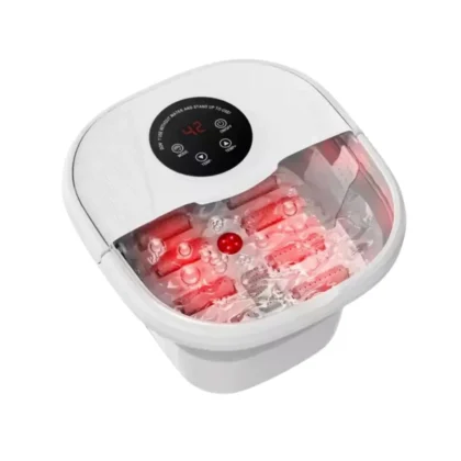 Tina SPA para tus Pies con 8 Rodillos, Agua Caliente Alivia y Relaja los Músculos