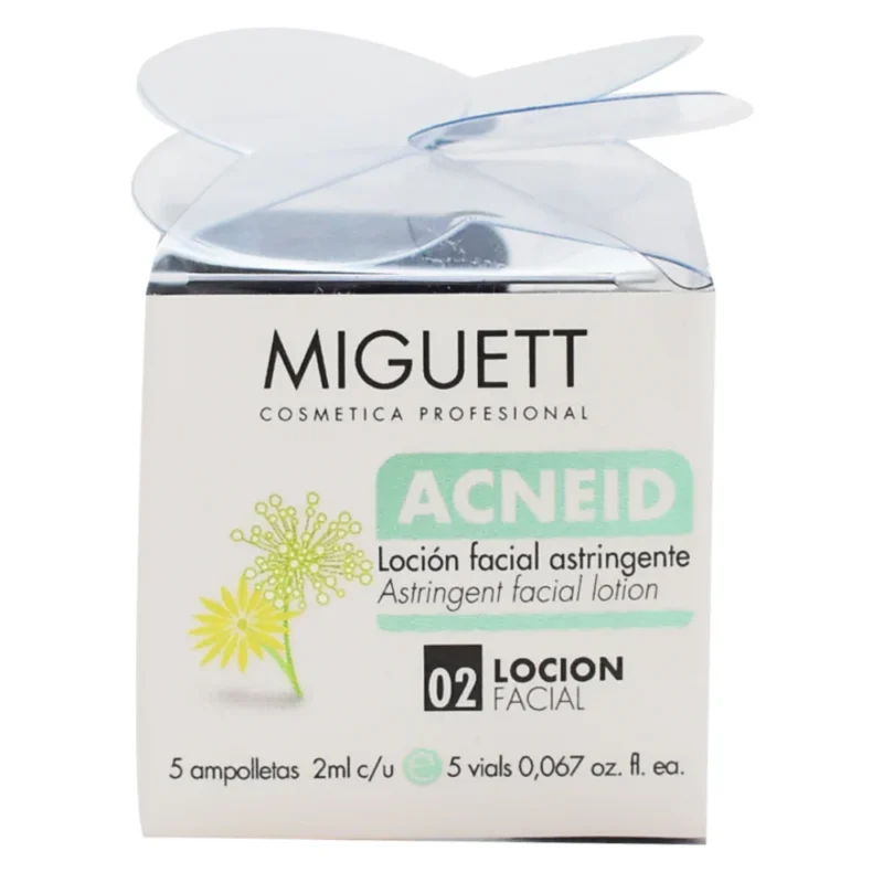 Ampolletas Antiseborreica Acneid Control de Sebo y Cuidado del Acné Miguett