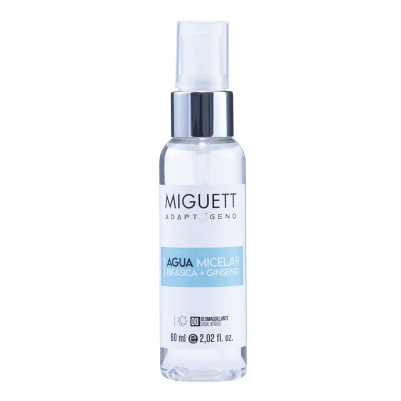 Agua Micelar + Ginseng Demaquillante Miguett 60ml