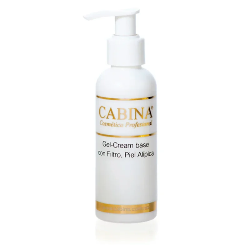 Gel-Cream Base con Filtro, Piel Alípica Cabina 52 ml, 112 ml y 232 ml.