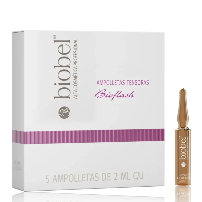 Ampolletas Tensoras Bioflash Biobel 5 de 2ml c/u