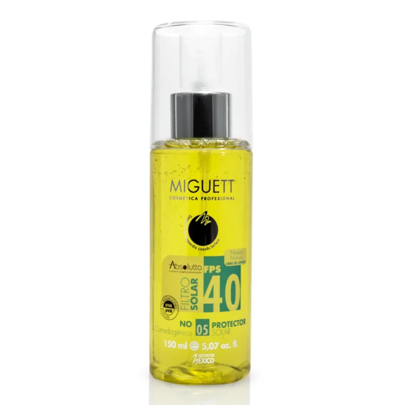 Filtro Solar Absolutta FPS40 Miguett  Protector Solar en Gel 150 ml