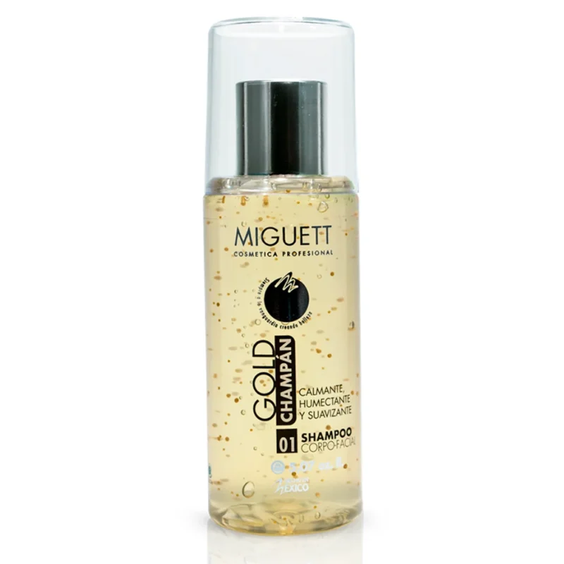 Shampoo Gold Champán Deluxe Miguett 150ml y 250ml