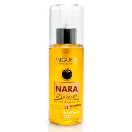 Shampoo Nara Ámbar Aclarante Miguett 150ml y 250ml