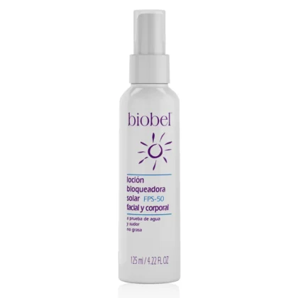 Loción Bloqueadora Solar FPS 50 Biobel 125ml