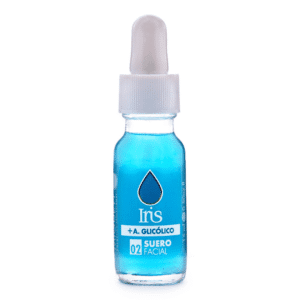 Iris Azul Ácido Glicólico Exfoliante Suero Facial  15 ml y Mascarilla