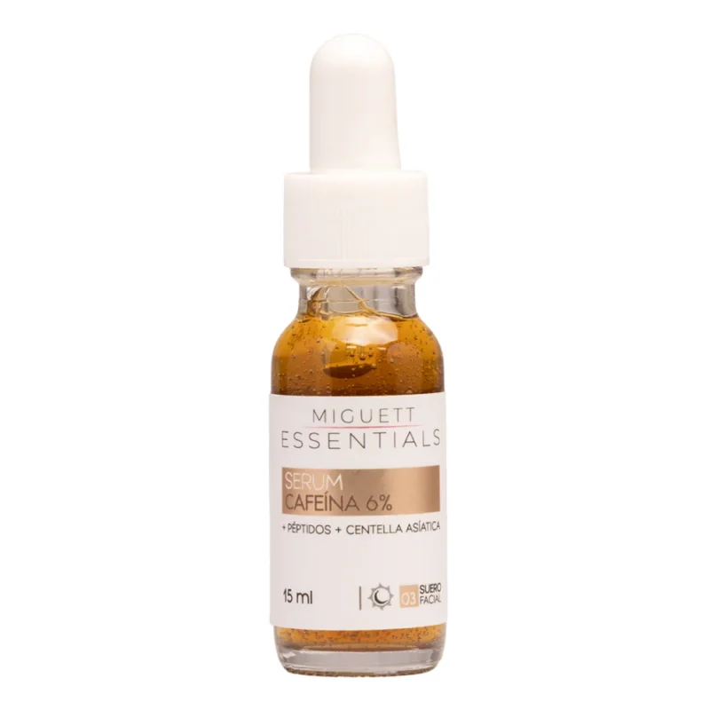 Sérum Cafeína 6% + Péptidos + Centella Asiática Miguett 15ml