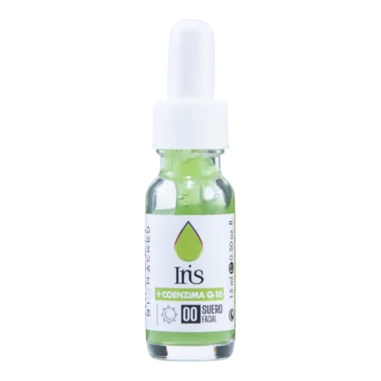 Iris Verde Coenzima Q-10 Antioxidante Miguett Suero Facial 15 ml y Mascarilla.