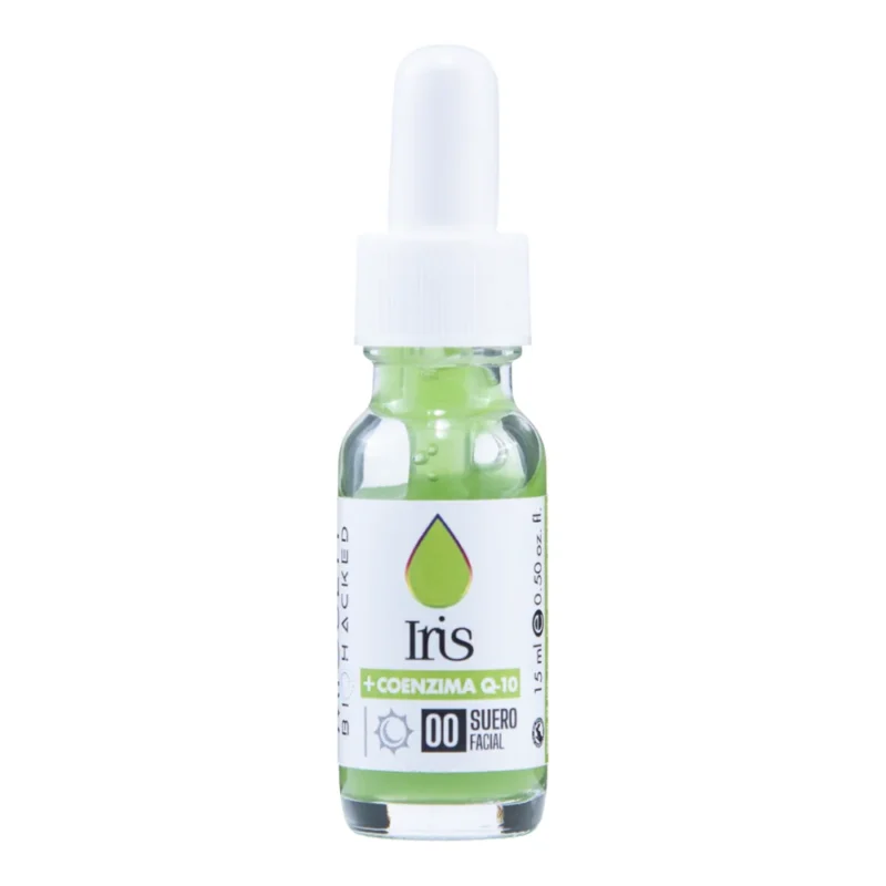 Iris Verde Coenzima Q-10 Antioxidante Miguett Suero Facial  15 ml y Mascarilla.