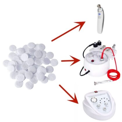 50 Filtros de Algodón Para Equipos Microdermoabrasión y/o Vacumpterapia