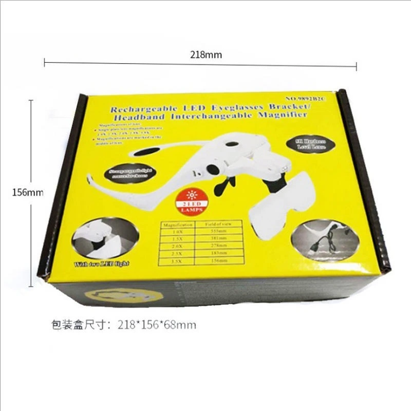 Diadema Lupa con Luz LED y 5 Lentes Intercambiables Profesional - Image 5