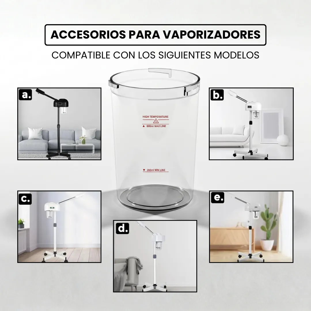 Vaso de Repuesto para Vaporizador Facial Profesional - Imagen 5